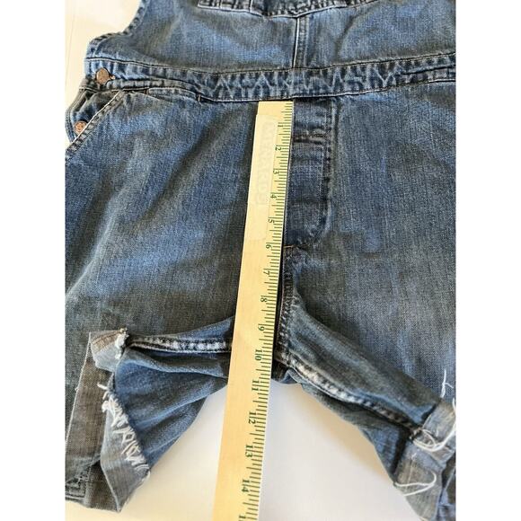 OshKosh Girls Denim Overalls Blue Size 12L Adjustable Straps Multiple Pockets - Picture 14 of 16